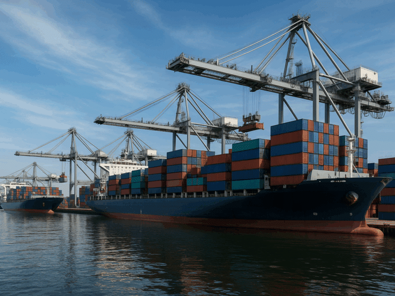 transport par conteneur maritime