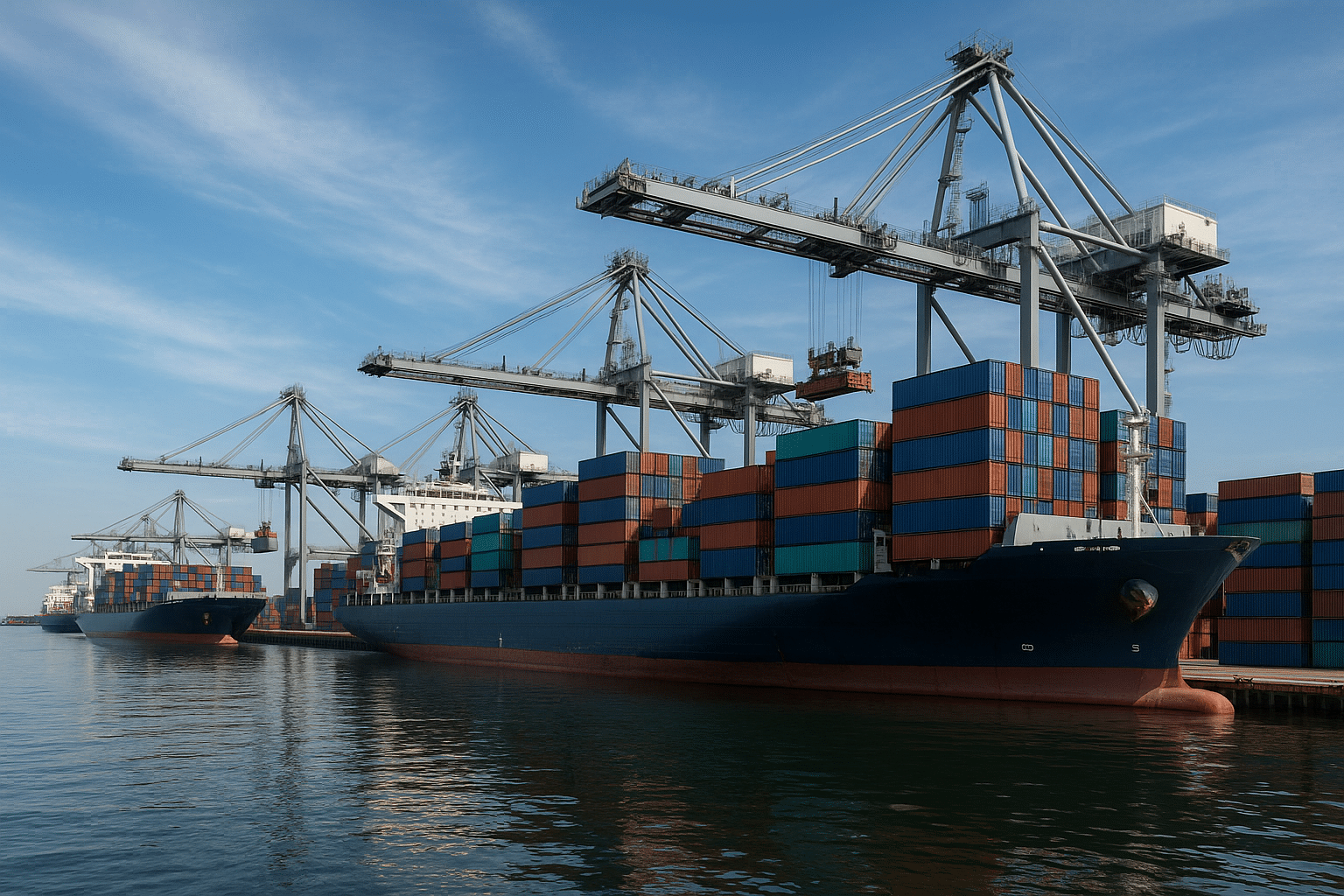 transport par conteneur maritime